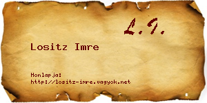 Lositz Imre névjegykártya
